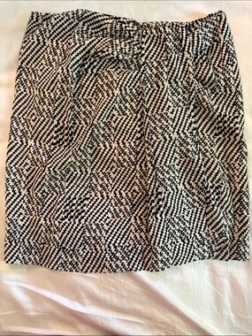Part Two Tencel Alexandra Pencil Skirt in Black Graphic Check, size 12 New!